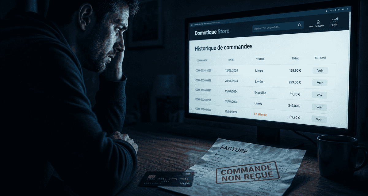 avis domotique store commande non reçue