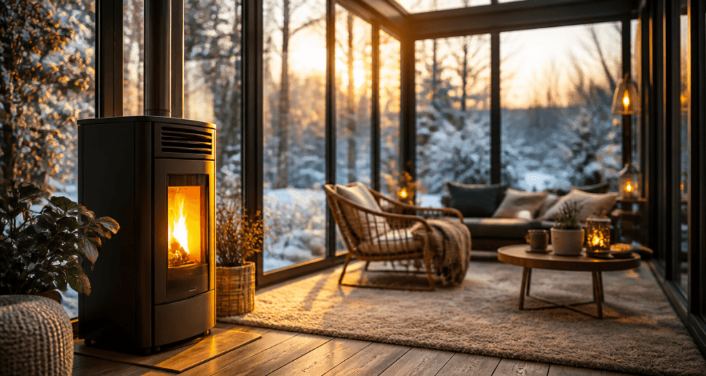 comment chauffer une veranda avec poele a granules