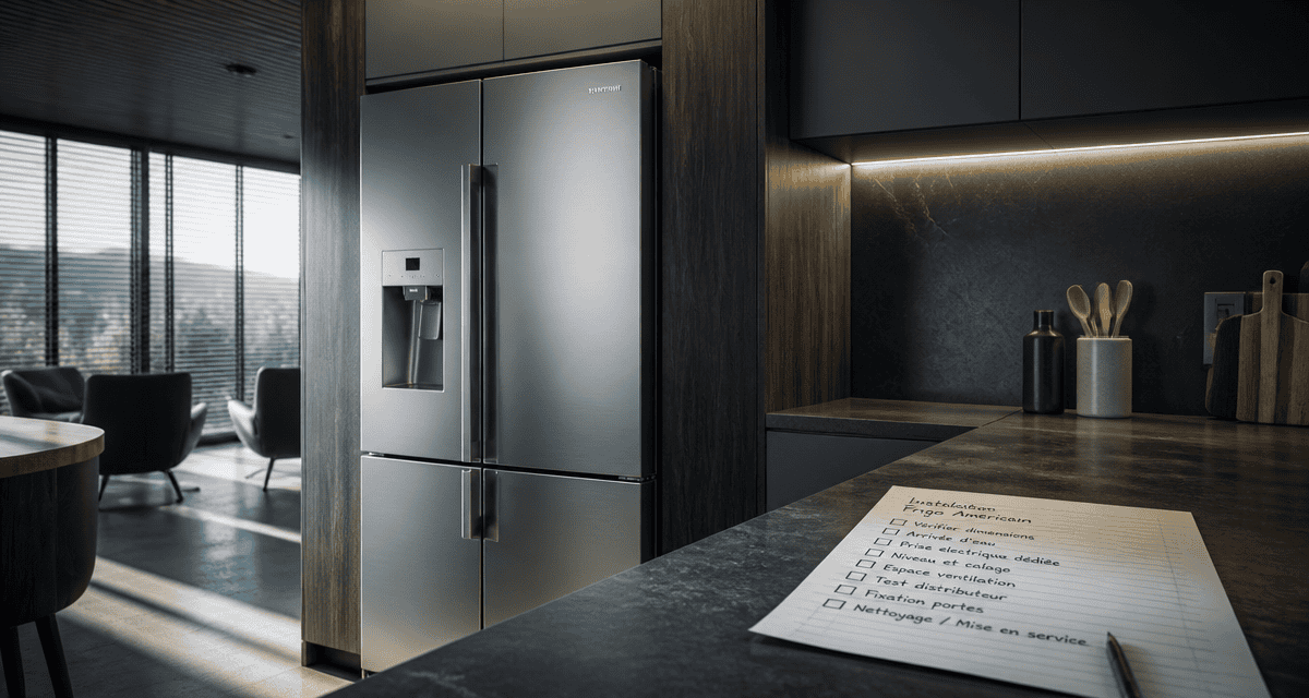 comment intégrer un frigo américain dans une cuisine moderne