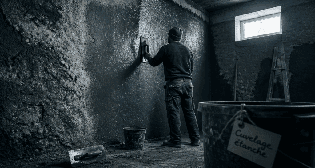Cuvelage mur sous-sol artisan application