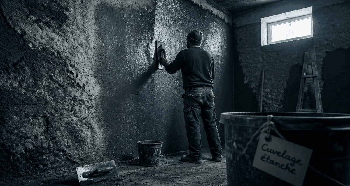 Cuvelage mur sous-sol artisan application