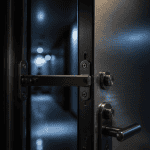 entrebâilleur porte blindée en acier moderne