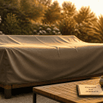 housse salon de jardin sur mesure sur mobilier extérieur