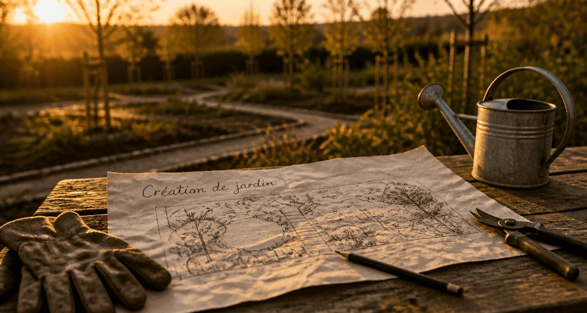 jardin comment faire plan dessiné création