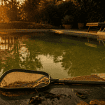 nettoyer piscine verte eau trouble épuisette margelle