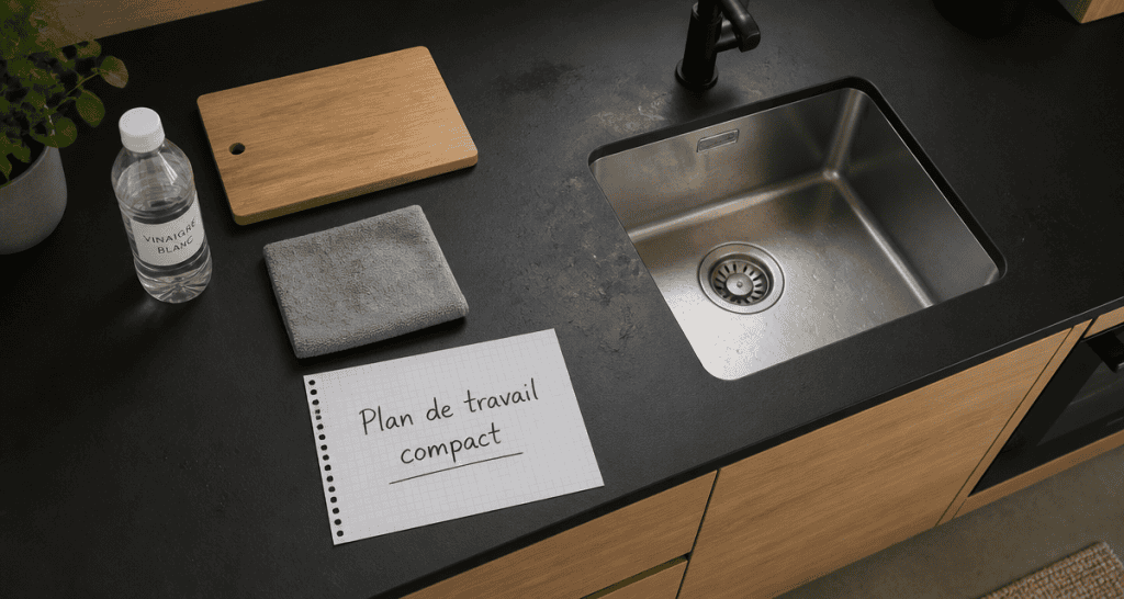 plan de travail compact avis cuisine moderne