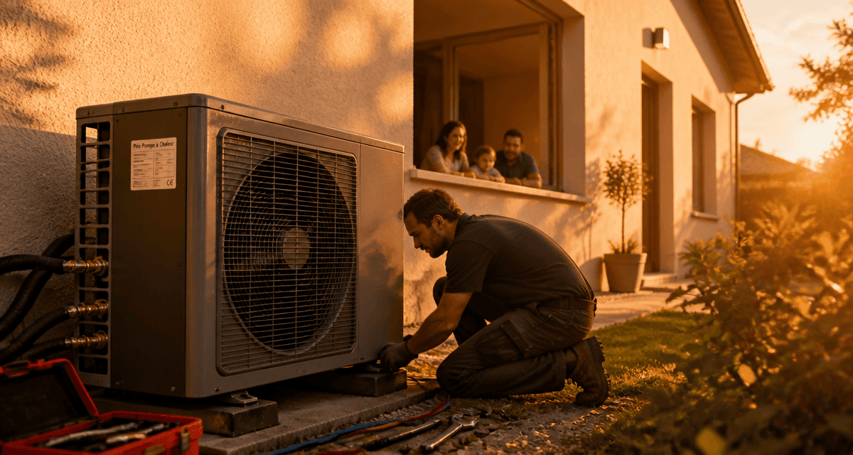 pompe à chaleur clim réversible prix devant maison