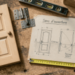 ouvrant porte plan menuisier