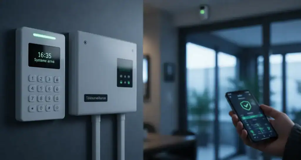 Abonnement télésurveillance : clavier et centrale d’alarme connectés