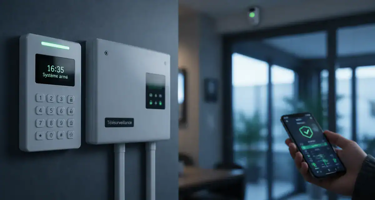 Abonnement télésurveillance : clavier et centrale d’alarme connectés