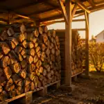 comment ranger du bois abri bois palette jardin