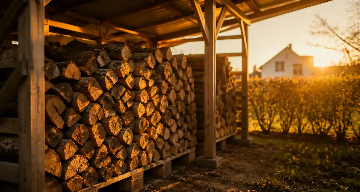 comment ranger du bois abri bois palette jardin