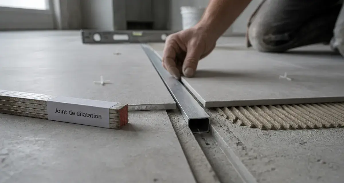 Joint dilatation carrelage inox, pour éviter les fissures du sol