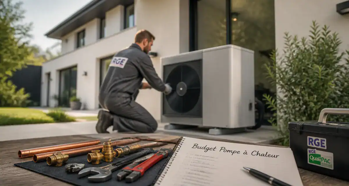 prix pompe à chaleur maison 150m2 installateur devant maison
