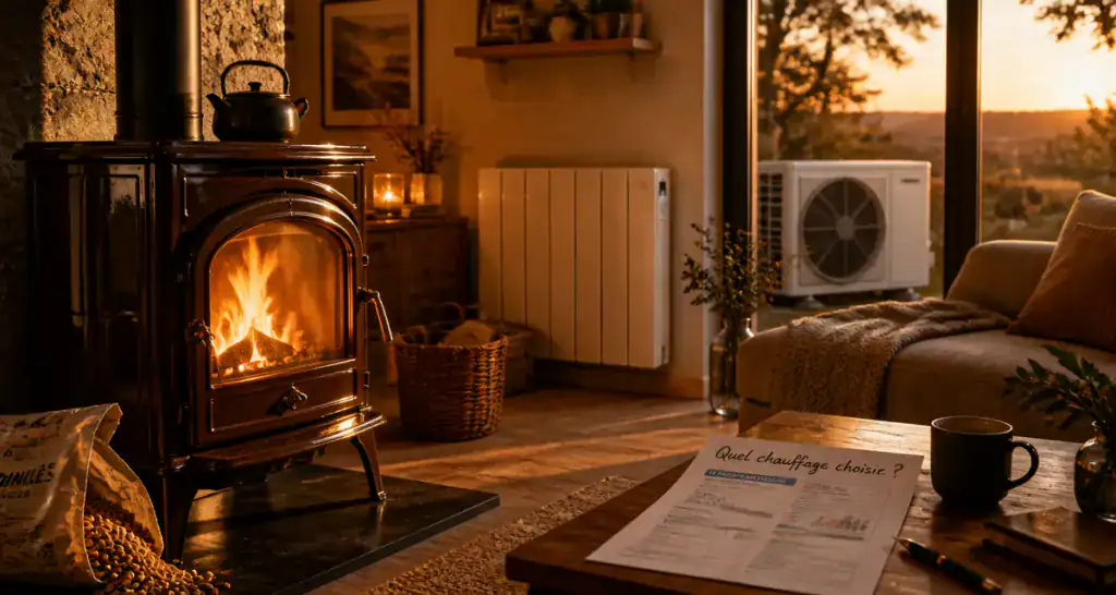 quel est le chauffage le moins cher poêle pompe à chaleur radiateur