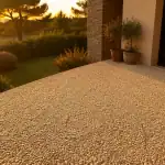 terrasse en résine avantage et inconvénient moquette de pierre