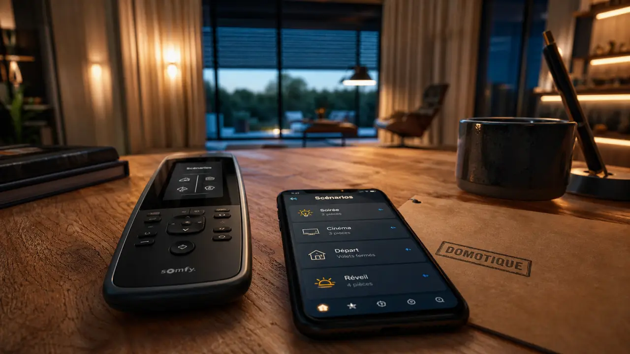 Domotique définition : télécommande et smartphone
