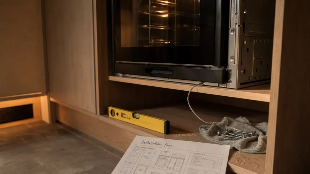 Installer un four encastrable en colonne : guide pratique pour une pose sécurisée