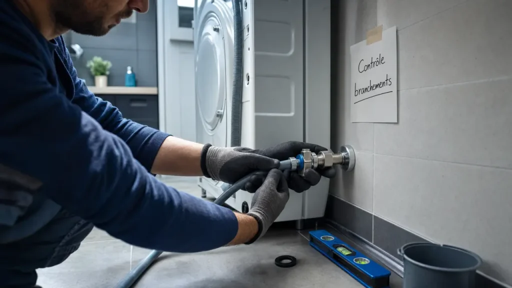 Lave linge branchement : raccordement eau froide