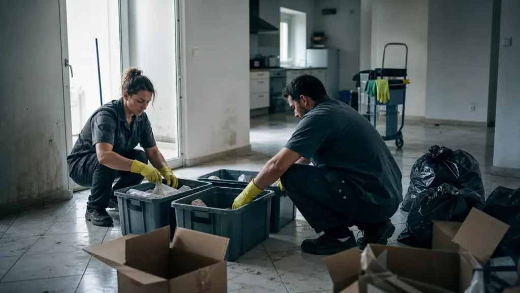 Nettoyage debarras après appartement vidé