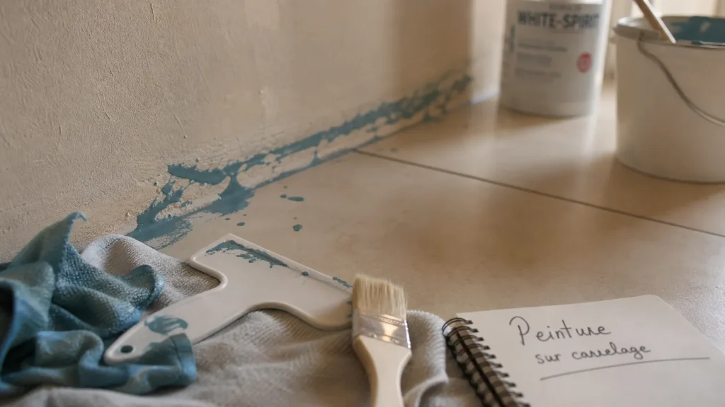 Nettoyer peinture sur carrelage et enlever sans abîmer le carrelage