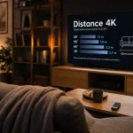 Quelle distance entre TV et canapé pour une image 4K confortable (règle 1,5)