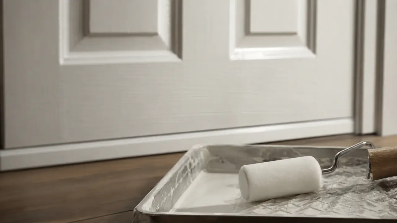 Rouleau en mousse pour quelle peinture, application peinture sur porte en bois
