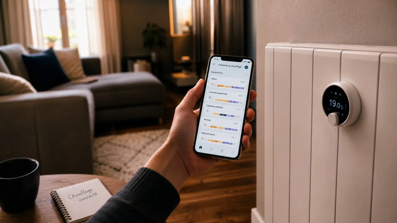 Thermostat connecté radiateur : économies chauffage