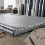Bache sur mesure avec œillets inox et sandow sur profilé aluminium