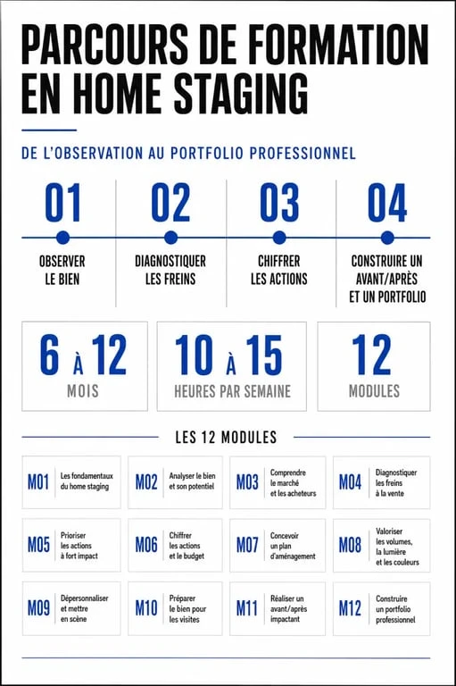Apprendre home staging Decoscope : parcours de formation, durée et étapes clés