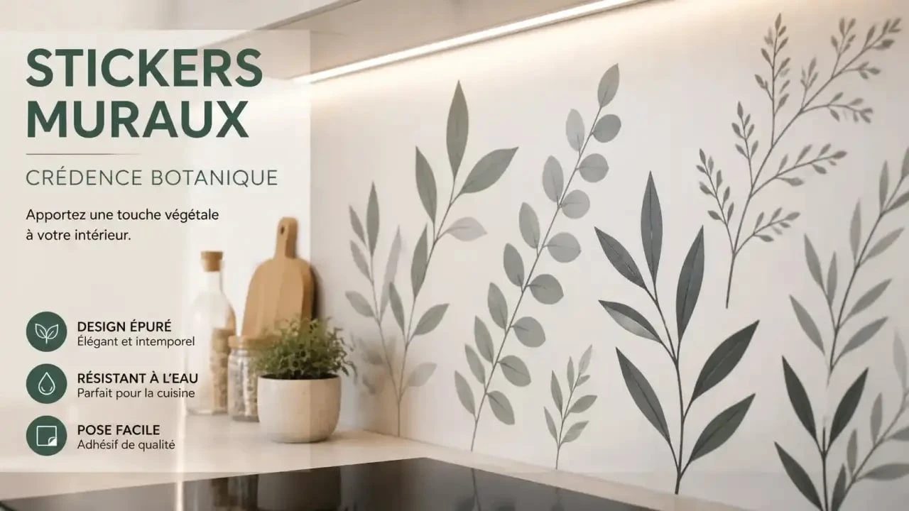 Stickers muraux pour décoration murale cuisine sur carrelage