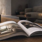 Magazine maison deco ouvert, salon contemporain et inspirations déco