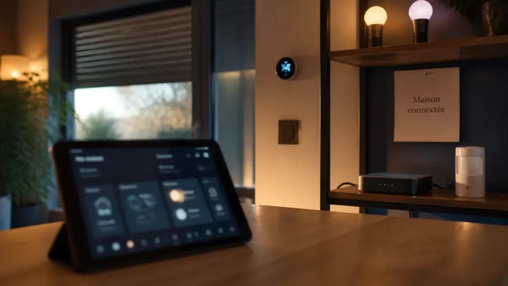 Système domotique : tablette et boîtier pour piloter une maison connectée