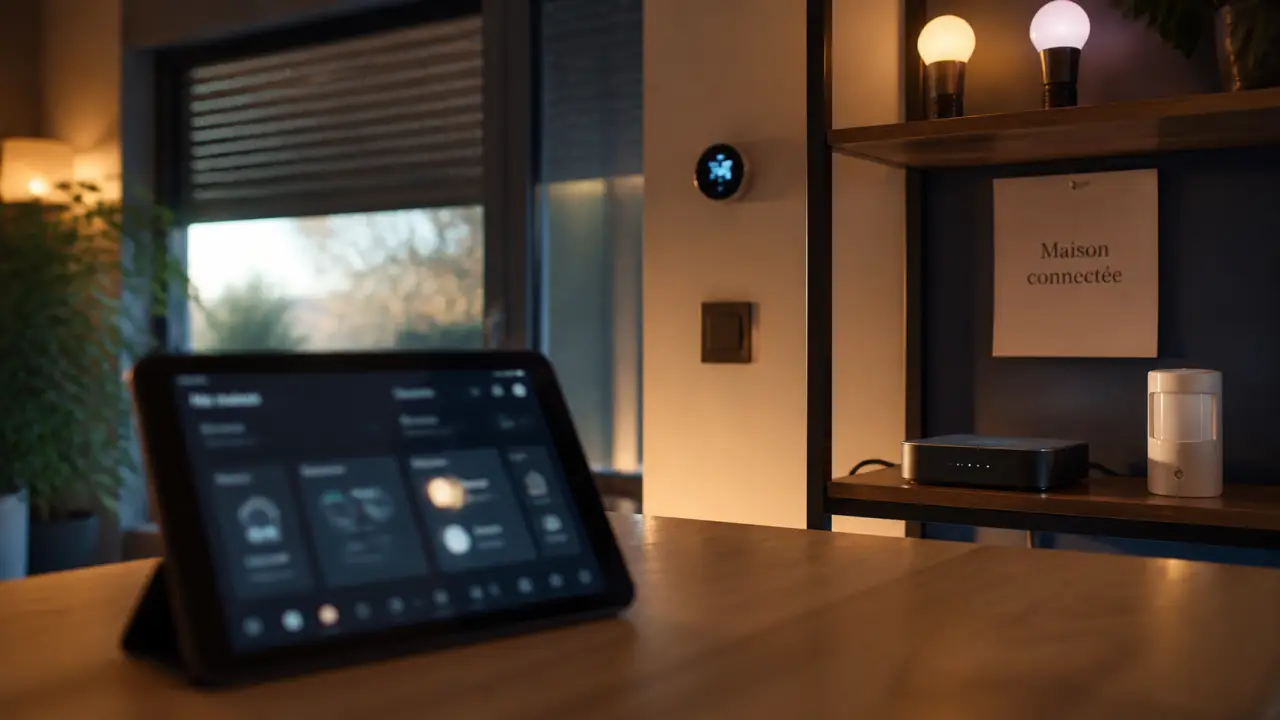 Système domotique : tablette et boîtier pour piloter une maison connectée