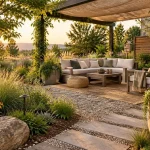 Mobilier écoresponsable : jardin durable sans carbone