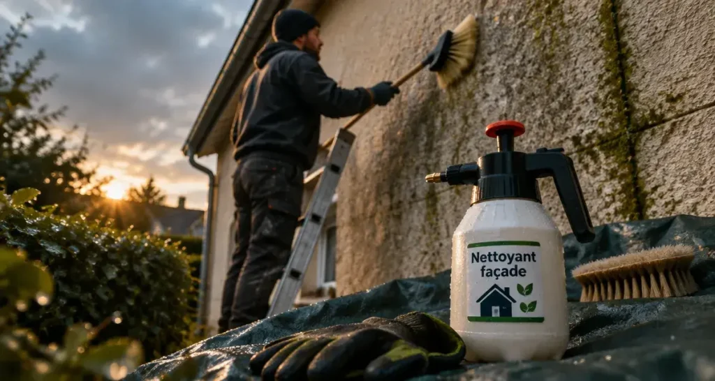 Nettoyer une façade de maison sans abîmer le crépi : méthode, produits et précautions