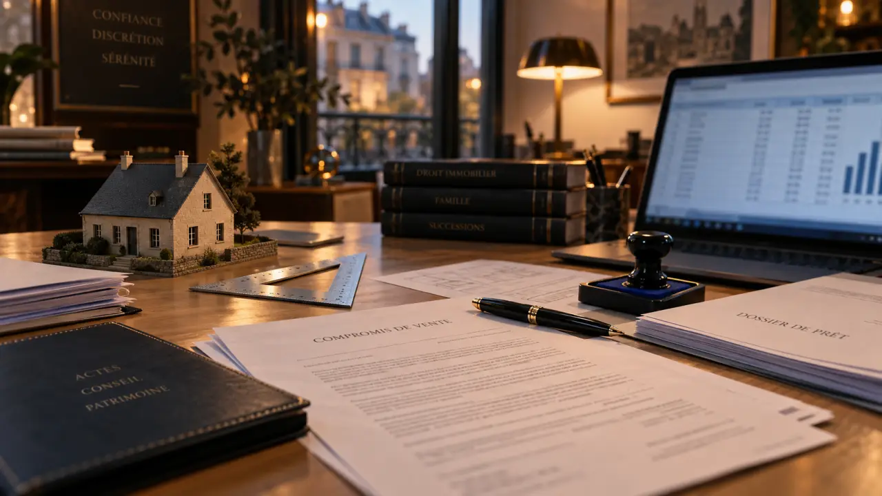 Étapes achat maison : dossier de prêt chez le notaire