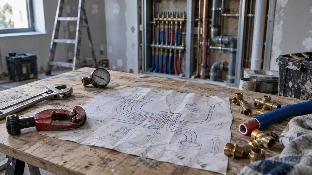 Installation en plomberie : pieuvre ou repiquage pour budget au m²