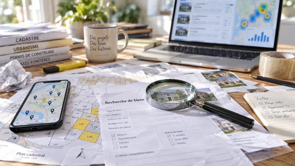 Vente immobilier etat : filtrer des biens par carte et surface